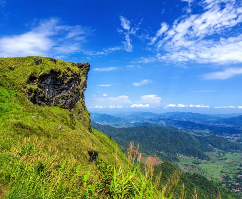 Beautiful landscape of Phu Chi Fa. Phu Chi fa National Park in Chiang Rai Province, Thailand.